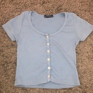 Sky blue brandy Melville top